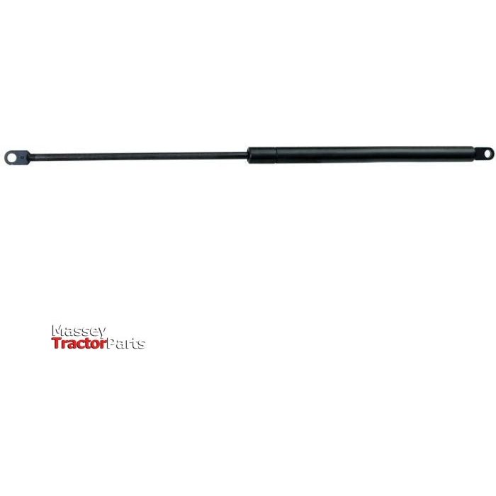 A black hydraulic gas strut with eyelet mounts on both ends against a white background, featuring the "Sparex" logo in the bottom left corner. This Zetor-compatible Gas Strut (S.19457) has a total length of 320mm and a ram stroke designed to handle a pressure of 200(N).