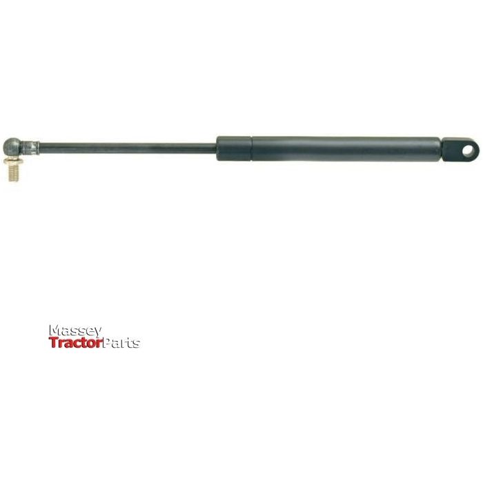 Image of a Sparex Gas Strut (Total length: 325mm - S.19411) for Massey tractors, featuring a pivoting head on one end and a fixed mount on the other, designed specifically for agricultural equipment. The text "Massey Tractor Parts - compatible with Sparex" is visible in the corner.