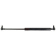 The Sparex Gas Strut, Total length: 345mm - S.19459, is a black strut with metal end fittings designed to utilize pressure for efficiently lifting or supporting objects such as hoods or lids.