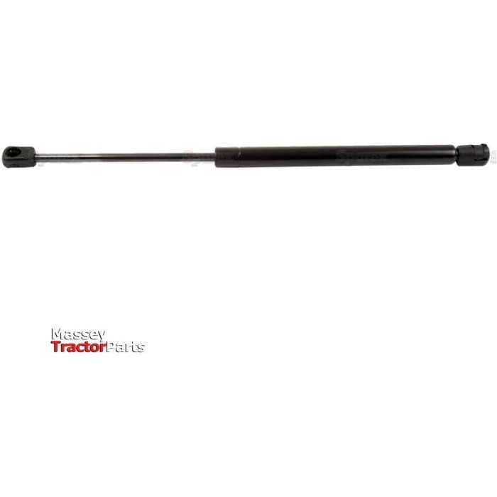 A black Sparex gas strut (product code: S.54515), with a total length of 410mm and a 160mm ram stroke, is positioned horizontally against a white background, with the text "Massey Tractor Parts" in the lower left corner.