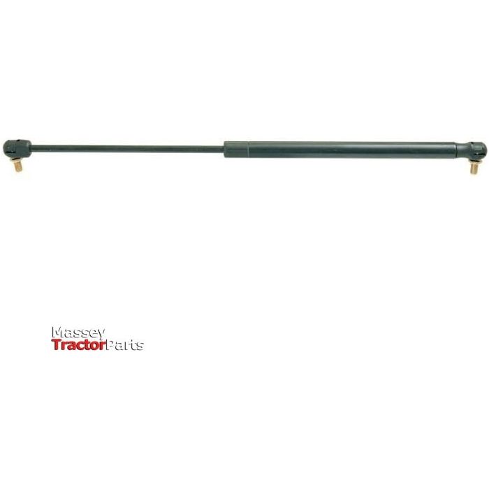 Hydraulic gas strut with 200N pressure, featuring a black cylindrical body and metallic ends with an M8 ball joint, horizontally positioned. Logo for Sparex in the bottom left corner, with the product name Gas Strut (Total length: 480mm - S.52907).