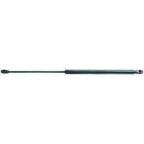 The Sparex Gas Strut (Total length: 525mm - S.19446) is a black gas spring with a cylindrical body and rod, featuring J Ball Socket attachment points at both ends. Designed for lifting or supporting weight in various applications, it boasts a Ram Stroke of 220mm and Pressure of 190N.