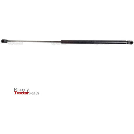 A gas strut, with a total length of 585mm (Product Code: S.52923), featuring an Agristrut cylinder with attachment points on both ends and a ball socket, branded "Sparex" and labeled "Massey Tractor Parts" at the bottom left.