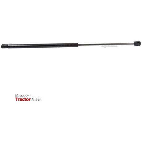 Pictured is the Sparex Gas Strut (S.54539) for use in tractors, featuring a black cylindrical body and a slim extension rod. The product named "Massey Tractor Parts" offers a total length of 585mm and boasts a ram stroke with pressure 150N, ensuring reliable performance.