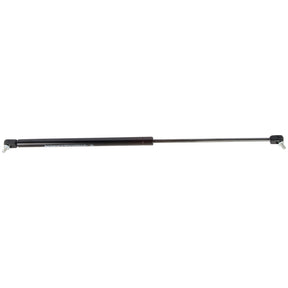 The Sparex Gas Strut, S.54543, is a 587mm component with a black casing and silver rod, equipped with mounting brackets on both ends and capable of handling varying levels of pressure.
