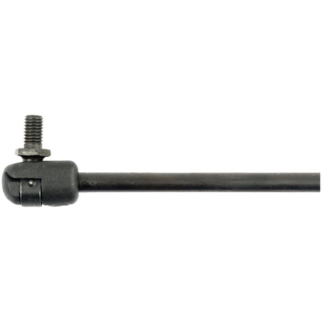 Close-up of the Sparex Gas Strut, S.19451, featuring an adjustable ball joint and a bolt on the end, oriented horizontally against a white background; total length: 590mm.