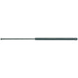 The Gas Strut, Total length: 590mm - S.52878 by Sparex is a black gas strut with a cylindrical body, ball socket, and extended rod, designed for applications in supporting and lifting objects.