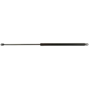 The Sparex Gas Strut (S.54519) is displayed against a white backdrop, showcasing its sleek black finish with metal ends and a cylindrical rod. It has 400N pressure and a 260mm ram stroke, with a total length of 600mm.