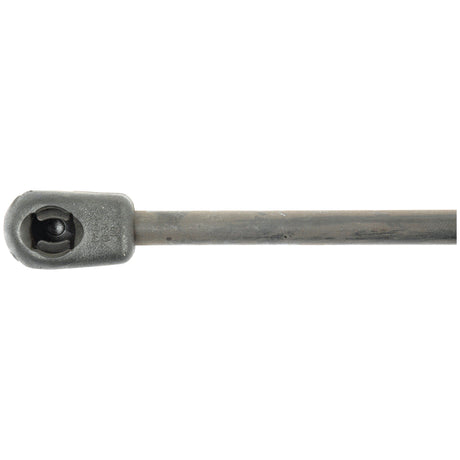 Close-up of the Sparex Gas Strut, Total length: 640mm - S.19833, featuring a metal rod with a rounded, hollow end piece attached to a thicker segment. The rod, likely designed for precise ram stroke applications, appears to be a component of a larger mechanical device.