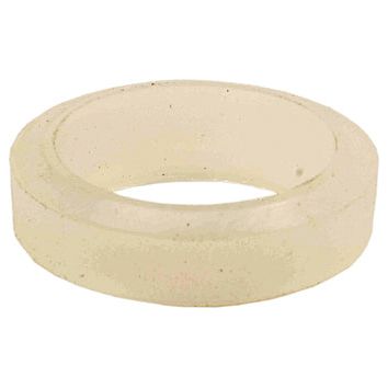 The Sparex Gasket 27 x 20 x 8mm (Part No. S.79074) is a translucent, circular silicone gasket with a hollow center and some visible specks on its surface, making it perfect for use in gate valves by Metaltecnica.