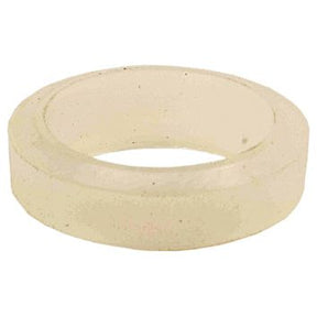 The Sparex Gasket 27 x 20 x 8mm (Part No. S.79074) is a translucent, circular silicone gasket with a hollow center and some visible specks on its surface, making it perfect for use in gate valves by Metaltecnica.