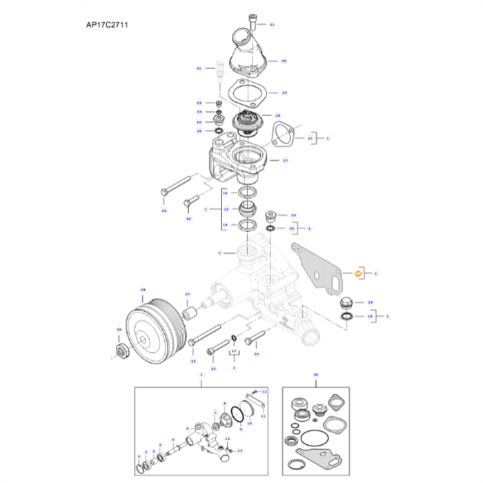 Gasket - ACW352651A - Massey Tractor Parts