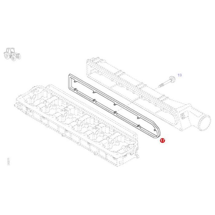 Gasket - F716201090040 - Massey Tractor Parts