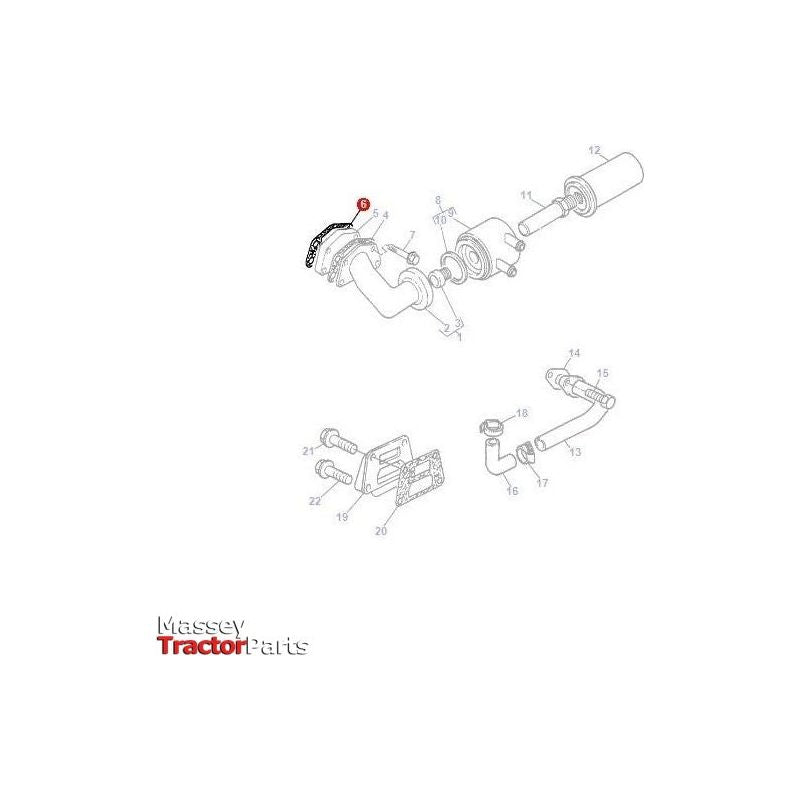 Massey Ferguson Gasket Filter Head - 3638708M1 | OEM | Massey Ferguson parts | Gaskets-Massey Ferguson-Cylinder Head Gaskets,Engine & Filters,Engine Parts,Farming Parts,Gaskets,Tractor Parts