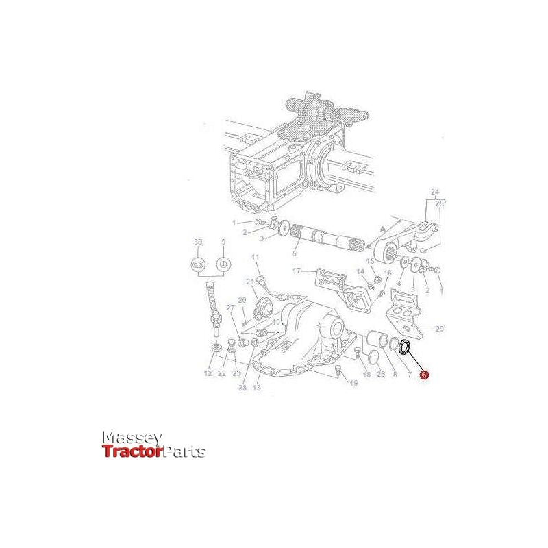 Massey Ferguson Gasket Lift Shaft - 3382270M1 | OEM | Massey Ferguson parts | Linkage-Massey Ferguson-Components,Farming Parts,Lift Arms Rods & Shafts,Linkage,PTO & Linkage,Tractor Parts
