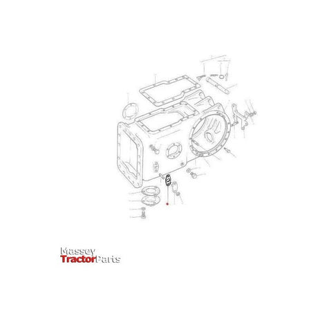 Massey Ferguson Gasket Pump Peg - 180904M2 | OEM | Massey Ferguson parts | Hydraulic Pumps-Massey Ferguson-Farming Parts,Gaskets,Hydraulics,Tractor Hydraulic,Tractor Parts