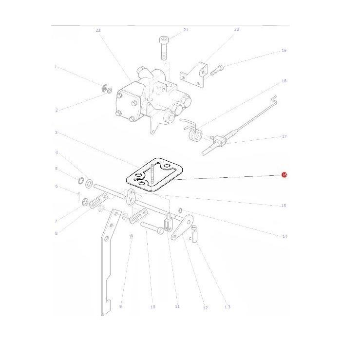 Gasket Selector Valve - 1860488M1 - Massey Tractor Parts