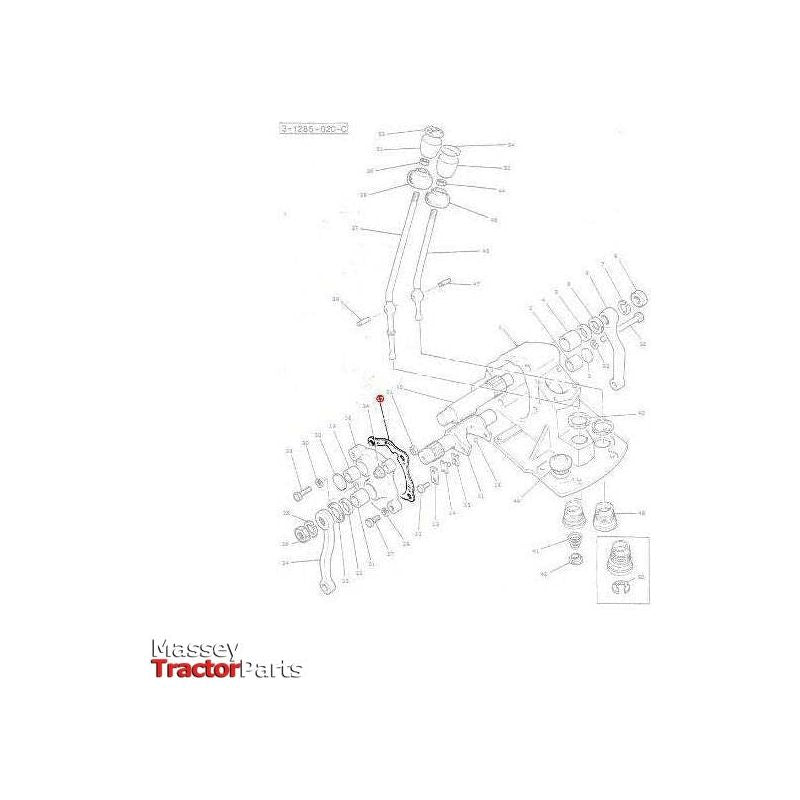Massey Ferguson Gasket Side Plate - 1850041M1 | OEM | Massey Ferguson parts | Steering Boxes-Massey Ferguson-2WD Parts,Axles & Power Train,Farming Parts,Front Axle & Steering,Steering Boxes,Steering Columns & Components,Tractor Parts