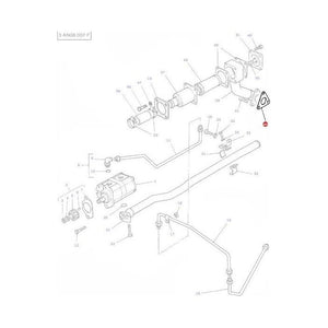 Gasket Steering Lines - 1695677M4 - Massey Tractor Parts
