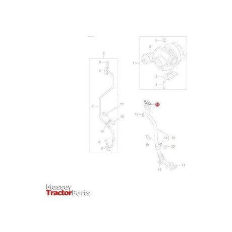 Massey Ferguson Gasket Turbo Pipe - 4227348M1 | OEM | Massey Ferguson parts | Gaskets-Massey Ferguson-2WD Parts,Axles & Power Train,Brakes,Engine & Filters,Engine Parts,Farming Parts,Front Axle & Steering,Fuel Delivery Parts,Fuel Pumps & Components,Gaskets,Gaskets & Seals,Hydraulics,Rear Axle,Seals & Gaskets,Steering Columns & Components,Tractor Hydraulic,Tractor Parts,Transmission