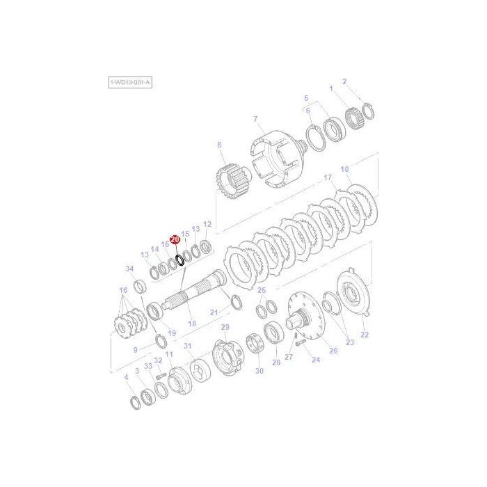 Gasket Wet Clutch - 3010501X1 - Massey Tractor Parts