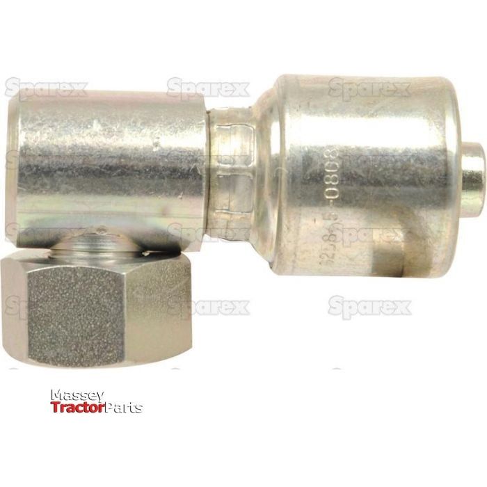 Gates BSP 60Â° Hose Insert 1/4'' x 1/4'''' Female 90Â° Compact Swivel - S.116157 - Farming Parts