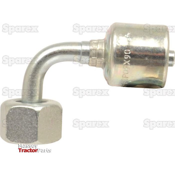 Gates BSP 60Â° Hose Insert 1/4'' x 1/4'''' Female 90Â° Swept Swivel - S.116144 - Farming Parts