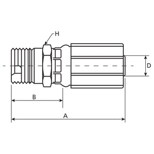 Gates BSPT Hose Insert 1/4'' x 3/8'''' Male Straight - S.116479 - Farming Parts