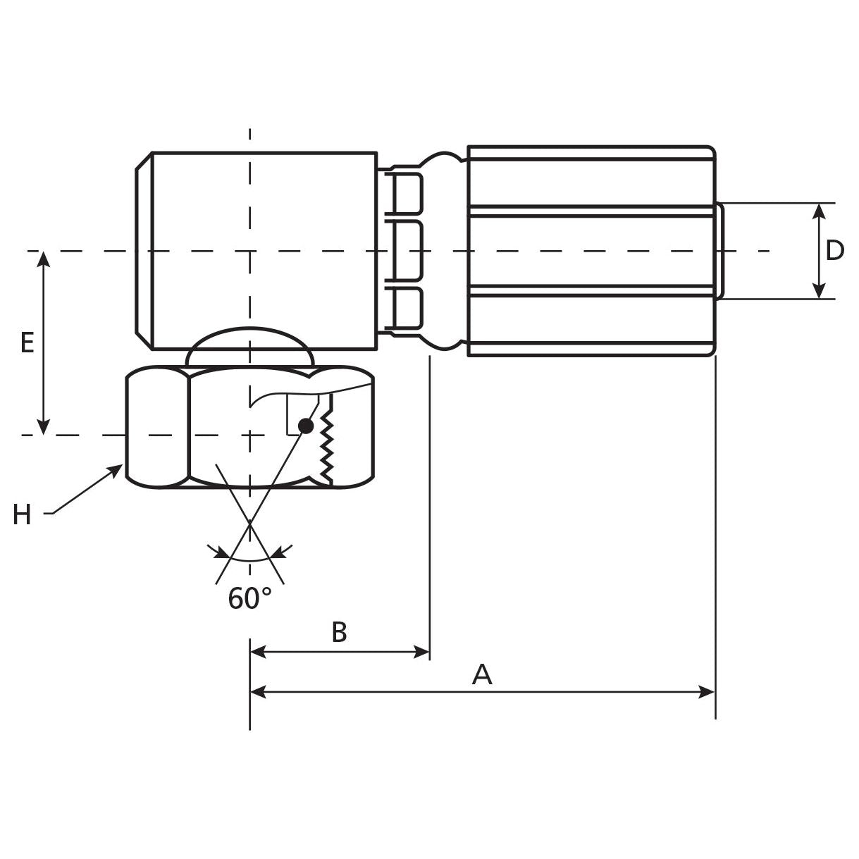 Gates BSP 60Â° Hose Insert 1/2'' x 1/2'''' Female 90Â° Compact Swivel - S.116161 - Farming Parts