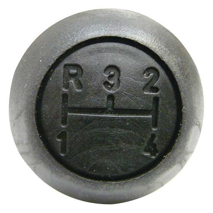 Close-up of the Sparex Gear Knob (S.44006) in black, showcasing a 4-speed manual transmission pattern with reverse, neutral, and gears labeled 1 through 4.