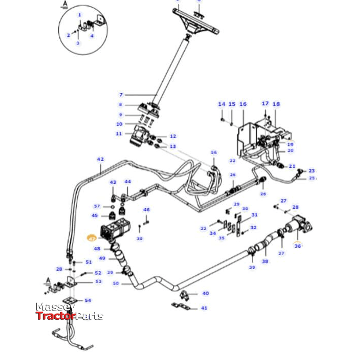 Massey Ferguson Gear Pump - 6262009M91 | OEM | Massey Parts-Massey Ferguson-Farming Parts,Hydraulic Pumps,Hydraulics,Tractor Hydraulic,Tractor Parts