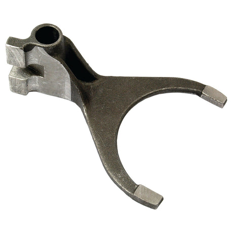A Selector Fork (Sparex Part No.S.40824) from Sparex, featuring a curved end and a cylindrical attachment point, compatible with Massey Ferguson machinery.