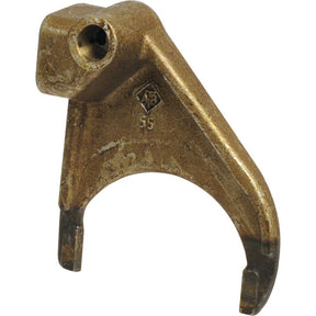 A bronze mechanical shift fork, engraved with the number "55" in the middle, designed as a Ford/New Holland Selector Fork, and known as Sparex Selector Fork | Sparex Part No. S.65339.