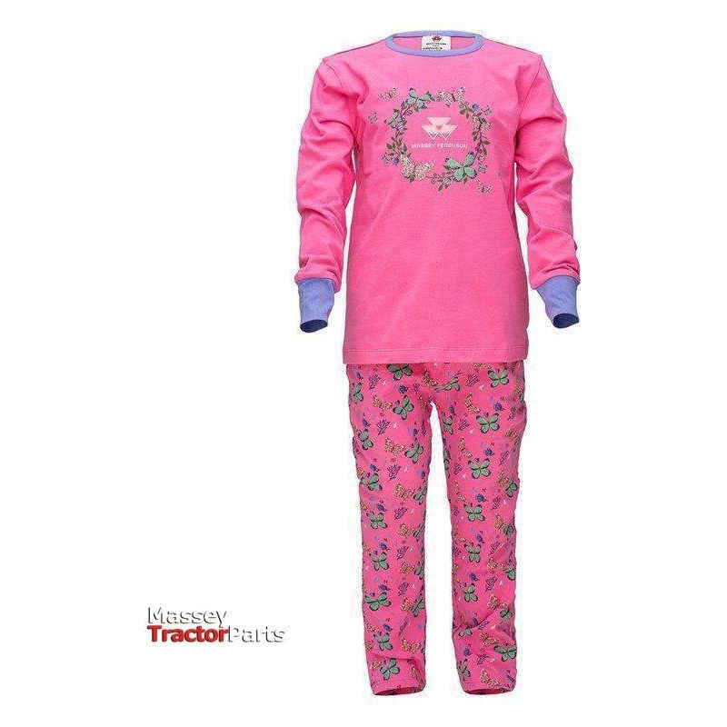 Girls Pink Pyjama Set - X993310029-Massey Ferguson-Childrens Clothes,Clothing,Girls,Kids,Kids Clothes,Kids Collection,Merchandise,On Sale