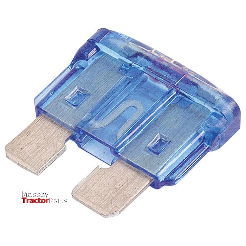 The Glow Fuse 15 Amps - Blue by Sparex (Part No. S.11943) is a blue automotive blade fuse with two metal prongs, rated at 15 Amps, commonly used in vehicles for circuit protection.
