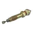 Introducing the Glow Plug - S.61336 by Sparex: a metal spark plug featuring a threaded body, hexagonal nut, and ceramic insulator. The tip is equipped with a looped wire, while the top includes a screw connector. With its overall length designed for compatibility with various engine designs and precise thread size ensuring a secure fit, this glow plug is an excellent choice for reliable performance.