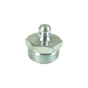 A Sparex Grease Nipple (Part No. S.6532) is a metal fitting featuring a hexagonal base, a threaded end, and designed to fit 3/8" BSP 0° grease nipples.