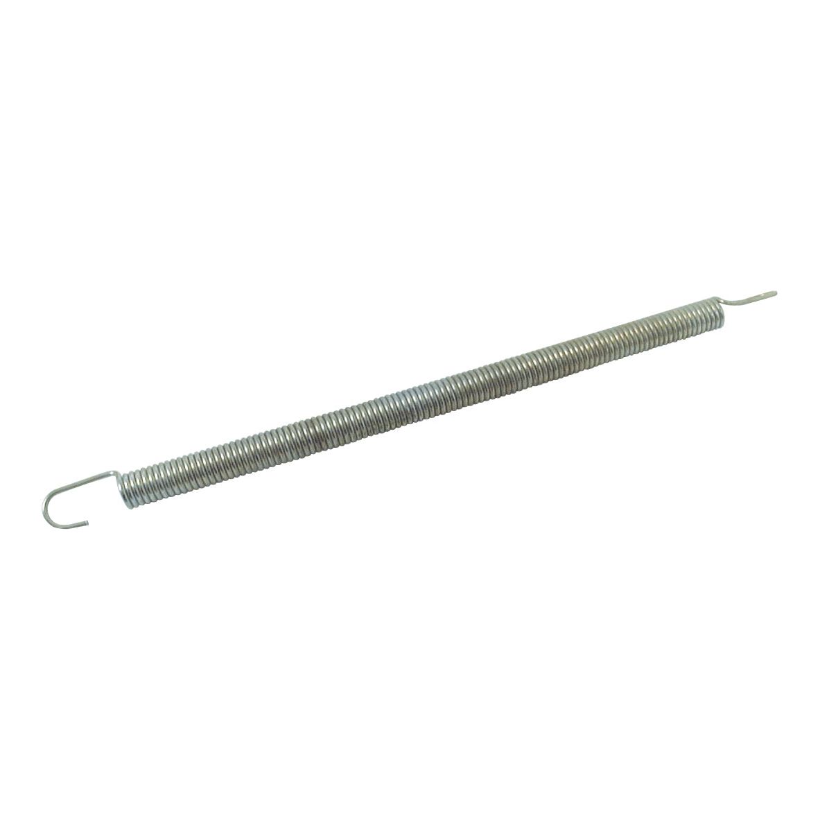 The Sparex Grille Spring (Part No. S.58817) is a metal extension spring with hooks on both ends, typically used in various mechanical applications to provide tension and perfect for John Deere machinery.