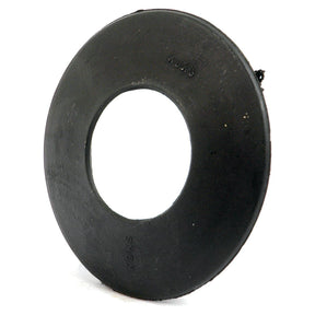 A Sparex Grommet (Part No. S.61386) made of black rubber with a central hole, viewed at an angle on a white background, suitable for Ford/New Holland steering columns.