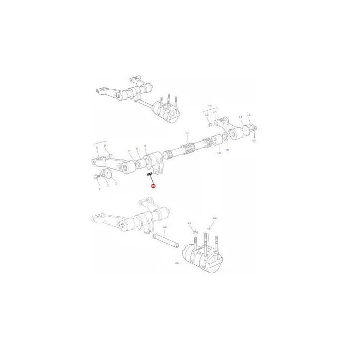 Grub Screw Lift Arm - 887076M2 - Massey Tractor Parts