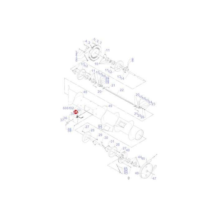 Guide Table Auger Finger - D28200150 - Massey Tractor Parts