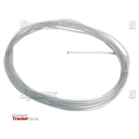 A coiled transparent plastic hose labeled "Sparex" with a 4mm I.D. and a length of 10m, identified by Sparex Part No. S.31241, has the brand name "Sparex" printed in red and black at the bottom left corner.