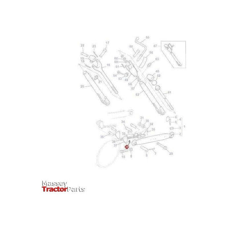 Massey Ferguson Hair Pin - 195416M1 | OEM | Massey Ferguson parts | Linkage-Massey Ferguson-Drawbars,Farming Parts,Linkage,PTO & Linkage,Swinging Drawbar Components,Tractor Parts