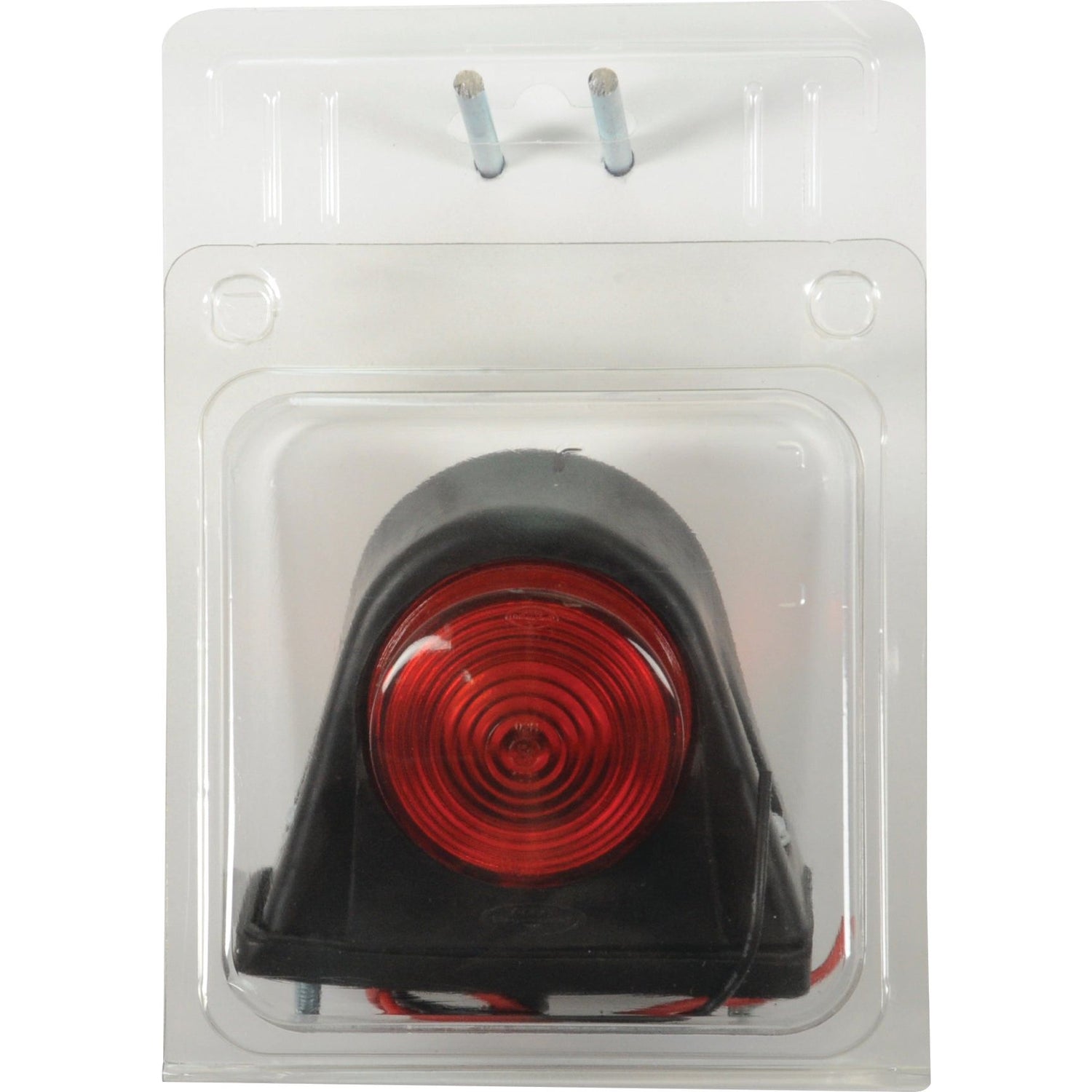 The image shows a Sparex Halogen Indicator Light, RH & LH - S.22555. It is a red, round light with a black mount, packaged in clear plastic. The product features E Approved certification and an IP65 Rating against a white background.