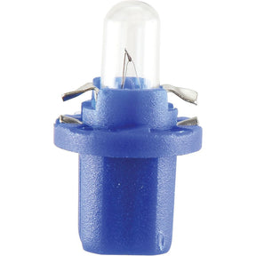 Close-up image of a Sparex Light Bulb (Filament) 12V, 1.2W, B8.5d encased in a plastic holder (Sparex Part No. S.138079).