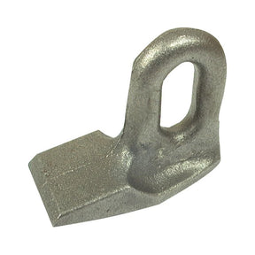 The Sparex Hammer Flail (S.77574) features a top width of 22mm, a bottom width of 40mm, and a 32 x 16mm hole diameter with an 86mm radius. It serves as an excellent replacement part for Bomford, McConnel, and Spearhead equipment.
