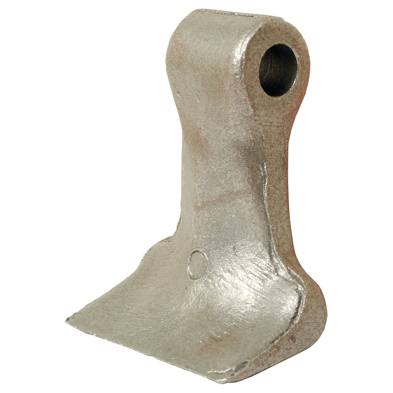 A Sparex Hammer Flail, featuring a top width of 42mm, bottom width of 104mm, 16.5mm hole diameter, and a radius of 119mm, commonly used in agricultural or industrial machinery, also serves as an ideal replacement for Votex equipment (S.118991).