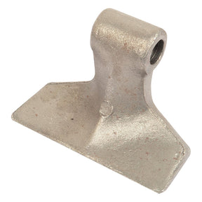 Sparex Hammer Flail, featuring a flat, triangular base with a top width of 60mm and a bottom width of 150mm. Includes a raised cylindrical section containing a hole with a diameter of 20.5mm and has a radius of 90mm. Suitable as a replacement for Maschio or Sicma equipment (Part number: S.119833).