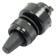 A close-up image of a Hand Brake Switch, specifically the Sparex Part No. S.62340, used in Ford New Holland tractors. This black electrical connector features a cylindrical body with a pointed end, a threaded section, and a metal tab.