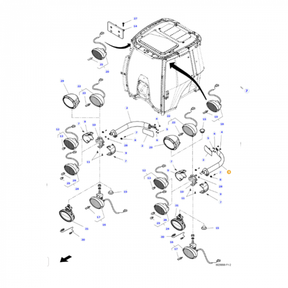 Hand Rail Bracket - 4382949M5 - Massey Tractor Parts